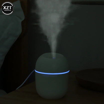 220ML Mini Aroma Oil Diffuser - USB Essential Oil Atomizer, Electric Air Humidifier with LED Night Lamp for Home, Car, Office