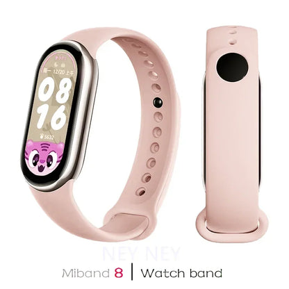 Waterproof Silicone Sport Strap for Xiaomi Mi Band 9/8/NFC – Replacement Smart Bracelet Accessory