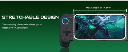 BEBONCOOL MC100 Telescopic Gamepad | Wireless Bluetooth Phone Controller for iOS & Android PUBG COD