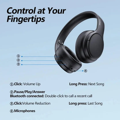 Original Lenovo TH20 Wireless Bluetooth 5.3 Headphones - Dual Mode, Foldable Sport Headset, Music & Gaming Earphones