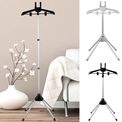 Telescopic Steamer Stand: Height Adjustable Rack for Effortless Garment Steaming - Foldable and Convenient Standing Hanger
