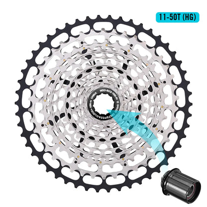 SPEDAO 12-Speed 10-50T Bicycle Cassette – 12V MTB Freewheel Sprocket for SX NX GX, XD & HG Compatible