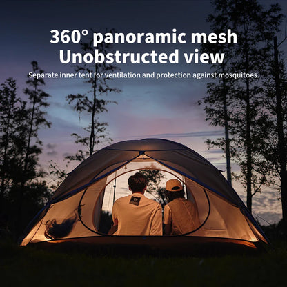 Naturehike 2-3 Person Camping Tent – Waterproof, UPF50+ Ultralight Outdoor Shelter for Hiking, Trekking & Sun Protection