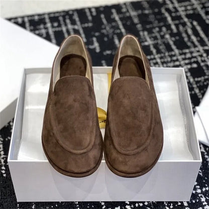 Lefu Soft Leather Shoes — Classic Fitted Silhouette with Circular Scalp Leather Lining