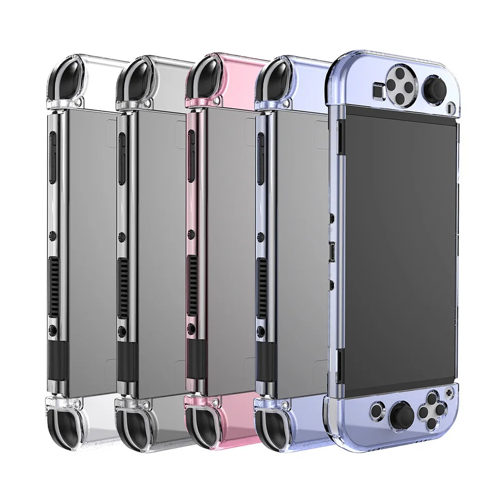 Transparent Protective Case for Nintendo Switch OLED — PC Shell Cover for Switch OLED Console