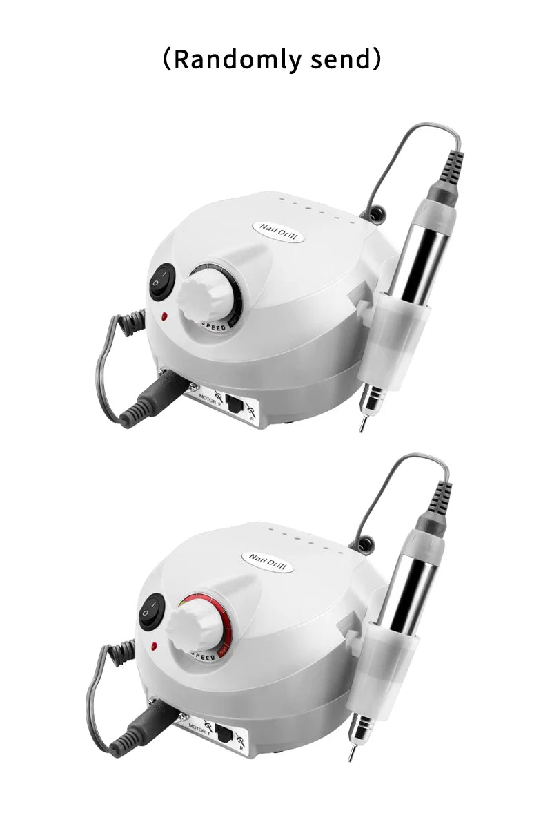 35,000/20,000 RPM Electric Nail Drill Machine – Professional Manicure & Pedicure File with Mill Cutter Sets for Nail Tips