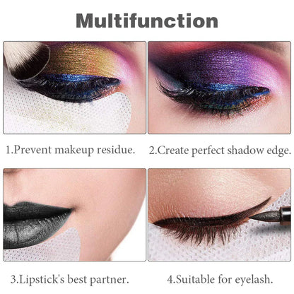 10/20/50/100Pcs Eyeshadow Shields - Disposable Under Eye Patches, Lint-Free Makeup Stickers & Applicators