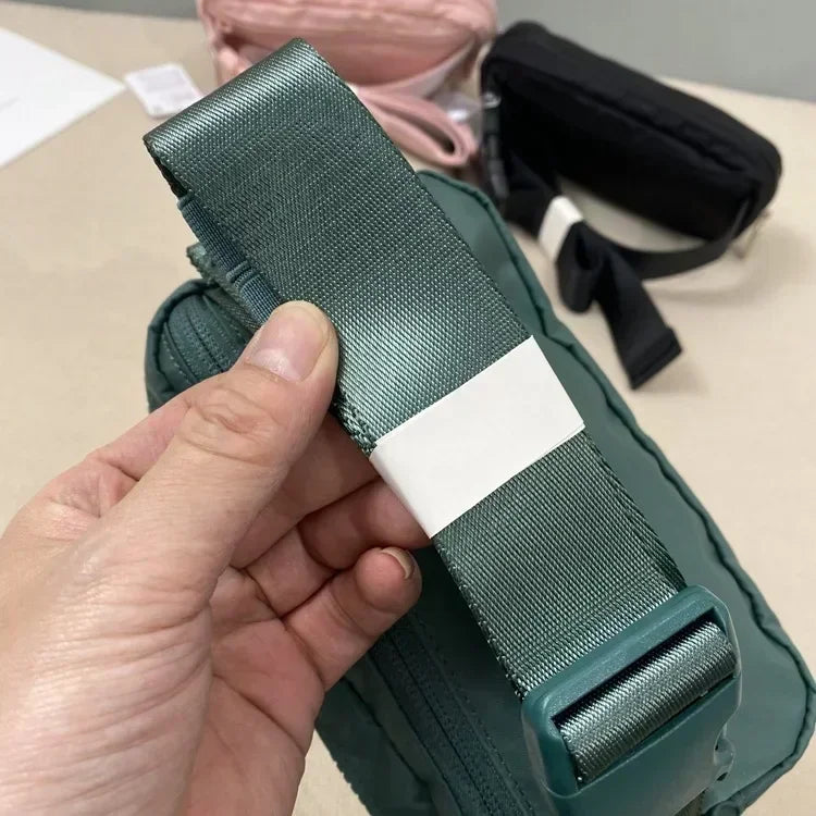 2025 Fashion Yoga Waist Bag – Metal Logo Sports & Mobile Bag for Unisex Fitness, Running & Women’s Gift