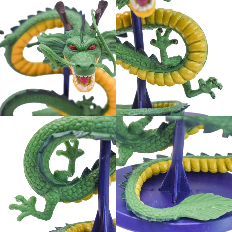 Dragon Ball Z Shenron Figure — Handmade PVC DBZ Son Goku Cyan Dragon Anime Figurine & Birthday Decoration Toy
