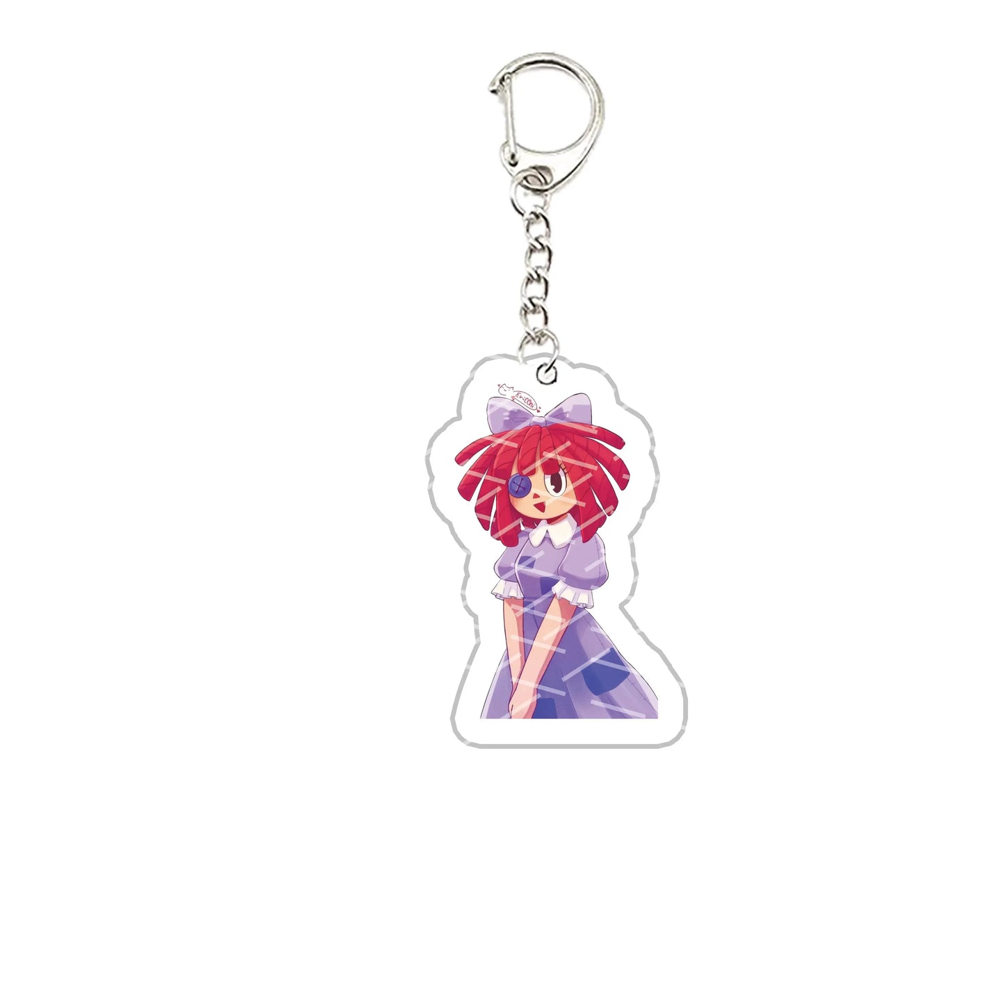 The Amazing Digital Circus Acrylic Keychain – Pomni, Jax, Ragatha, Gangle & Kinger Fan Gift Keyring for Bags & Accessories