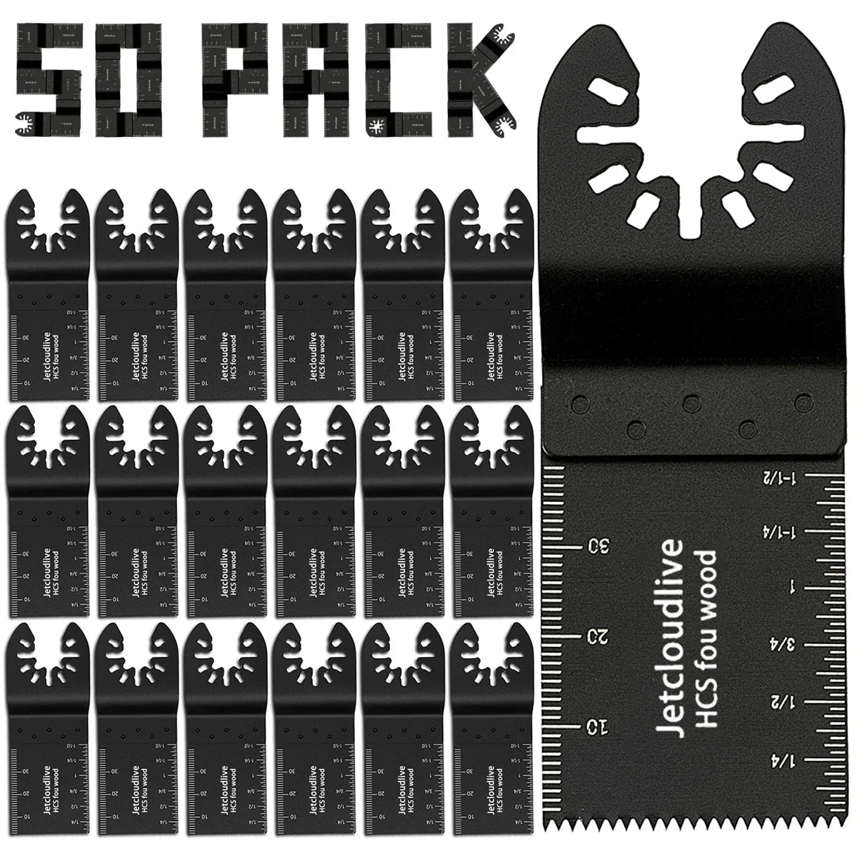 Oscillating Multi-Tool Saw Blades Set (10/60/100Pcs) – Fast Cutting Renovator Blades for Wood, Metal & Plastic Multi-Function Cutter Kit