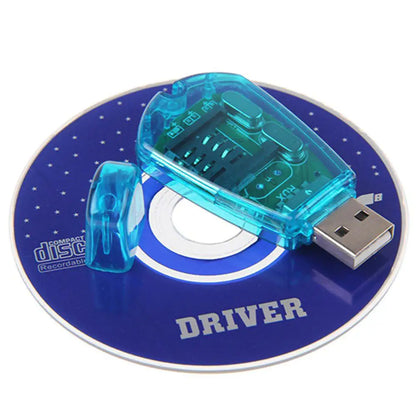 USB SIM Card Reader & Cloner – Backup SMS & Contacts for GSM/CDMA Phones with Mini CD