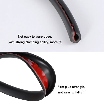 5M Transparent Car Door Edge Protector - PVC Anti-Scratch Anti-Collision Sealing Strip for Vehicle Door Protection & Trim
