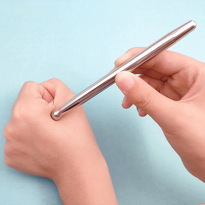 Stainless Steel Manual Acupuncture Pen – Trigger Point Massager for Deep Tissue Pain Relief & Meridian Health Care