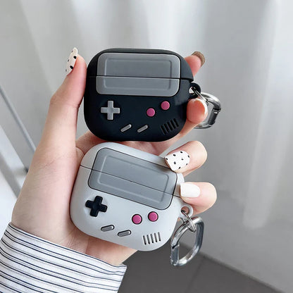 Silicone Protective Case for AirPods – Soft Cover for AirPods Pro, AirPods 2 & 3 (2021), Game Boy Design