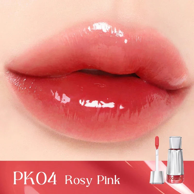 FOCALLURE 3D Mirror Lip Gloss – Lightweight, Non-Sticky, Long-Lasting & Moisturizing Lip Plumper Liquid Lipstick