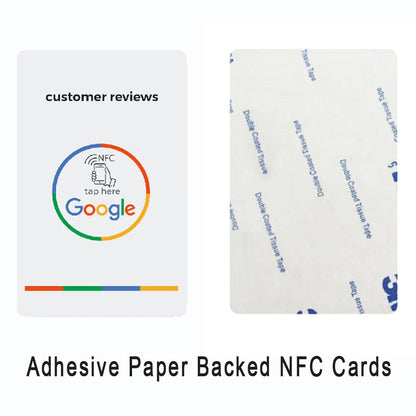 Universal NFC Google Review Cards – Instagram & Facebook Tap-to-URL Social Business Cards for Android & iPhone