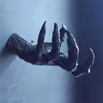 Gothic Witch's Hand Statues - Creative Resin Ornament and Wall Art Sculptures for Aesthetic Home Decor and Key Storage