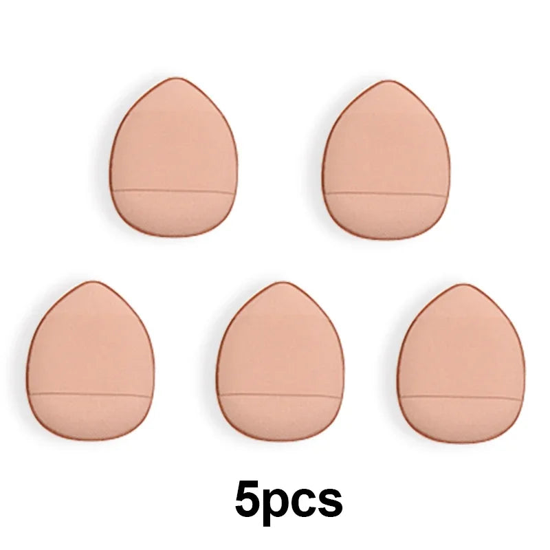 5/10PCS Mini Finger Puff Sponges – Small Air Cushion Makeup Applicators for Foundation & BB Cream