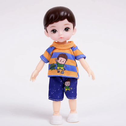 One Piece 6-Inch Baby Dolls – Boy Model with 13 Movable Joints & Painted Eyes, Birthday Gift Toy for Children Girls