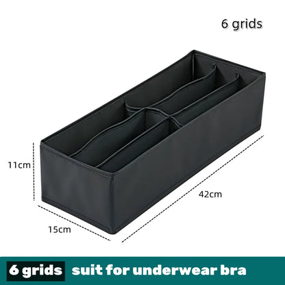 Underwear & Socks Organizer Box – Drawer Dividers for Bras, Pants, Scarves, Ties, Jeans, and Clothing Storage