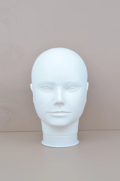 Mannequin Head Wig Stand — Adjustable Tripod Holder for Wig Making, Display, and Cosmetology Training