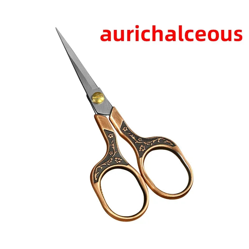 Stainless Steel Fabric Scissors – Colorful Embroidery Sewing Shears for Handicrafts & Household Use