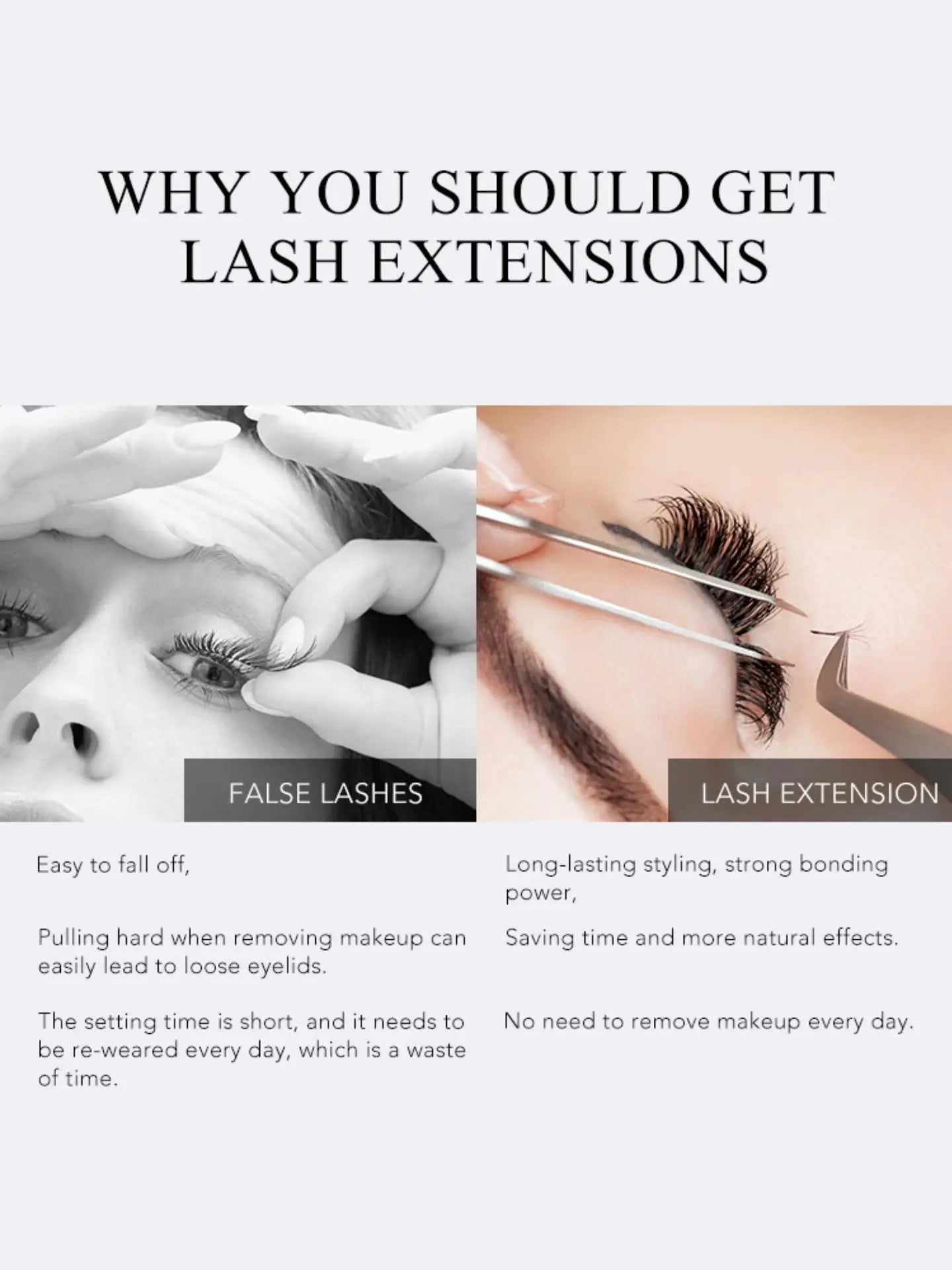 Gollee 5-Pack Eyelash Extension Glue – 7-9 Week Long-Lasting, Quick-Dry 0.3-1s, Black & Latex-Free