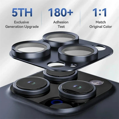 Metal Armor Camera Lens Protector Glass for iPhone 14, 15 Pro Max – Full Cover Protective Film for Back Lens – iPhone 15, 14 Plus Compatible