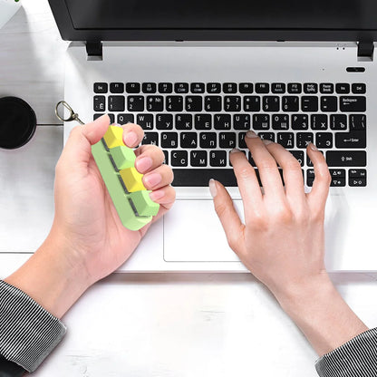 DIY Keyboard Key Toy - Stress Relief Fidget Button Keychain & Fidget Keycap Toy