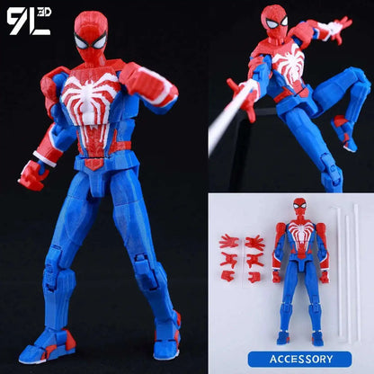9L3D Superman & Batman Action Figures – Multi-Jointed Poseable LUCKY13 Titan13 Collectible Hero Toys