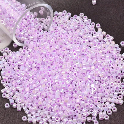 11/0 Mini Glass Beads – 2000PCS Small Cylindrical Beads for DIY Jewelry Making, Necklaces & Bracelets, 10g/Pack
