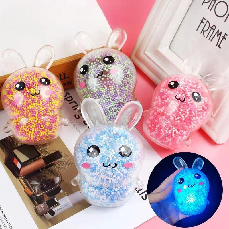 Squishy Bunny Stress Balls – Colorful Rabbit Fidget Toy for Kids & Girls, Perfect for Easter Basket Stuffers