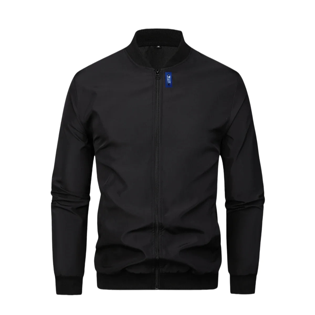 2024 Men's Spring Autumn Jacket – Short Loose Baseball Collar, Solid Color, Business Casual Thin Coat