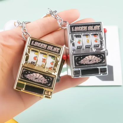 Fruit Machine Slot Keychain – Trendy Creative Car Pendant & Gift Accessory