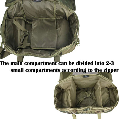 LQARMY Tactical Military Backpack – 30L/45L/80L 3-in-1 Gym, Camping, Travel Bag