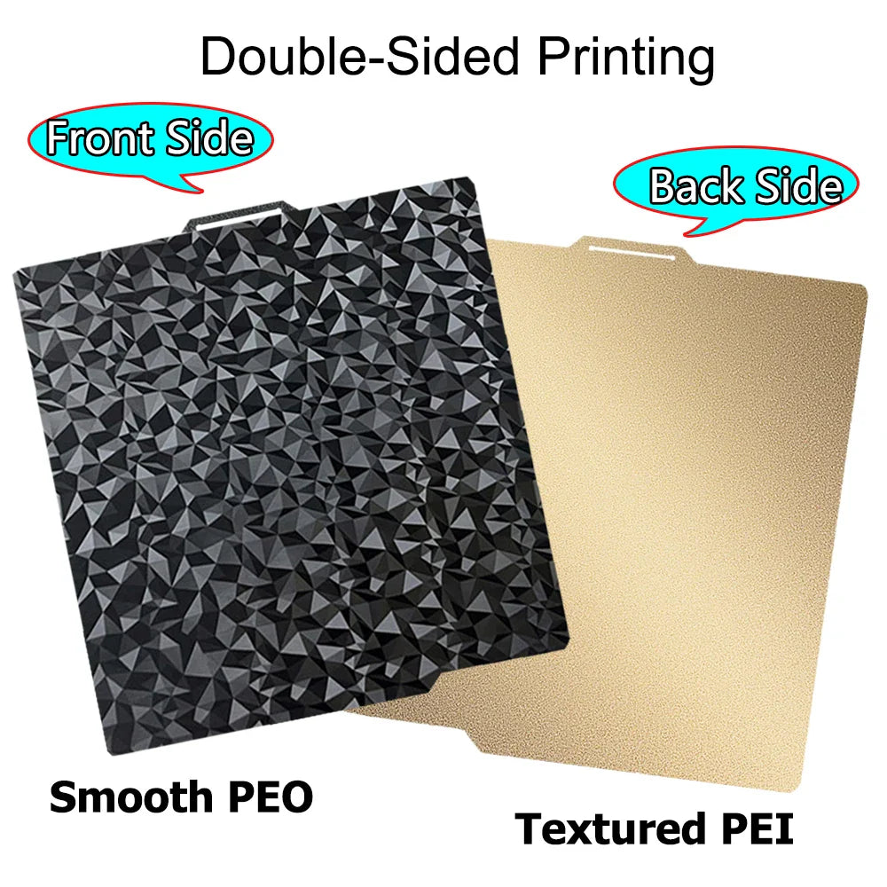 Smooth PEI Build Plate for Bambu Lab X1C, P1P, P1S & A1 – PEO/PET Heatbed Platform for 3D Printer Printing Surface