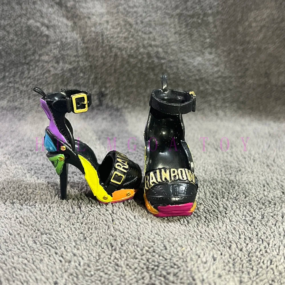 28cm Rainbow Big Sister Doll Shoes – Multi-Style Accessories for Girls, DIY Gift Toys