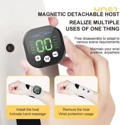 Electric Cordless Hand & Wrist Massager – USB Rechargeable Vibration Device for Carpal Tunnel, Tenosynovitis & Fatigue Relief