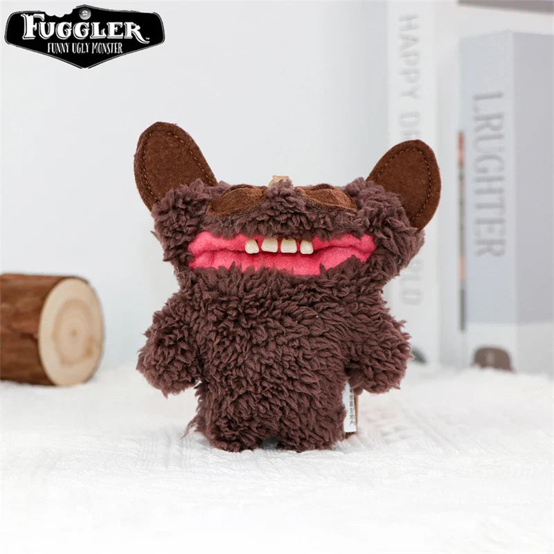 12cm FUGGLER Plush Keychain – Funny Ugly Teeth Monster & Wide-Eyed Rabbit Pendant Toy Gift
