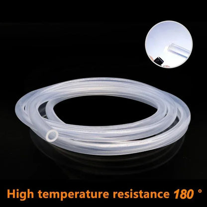 Clear Food Grade Silicone Tube Hose - 1/5M Flexible Transparent Rubber Tubing with 0.5-12mm Inner Diameter for Liquid Transfer & DIY Use