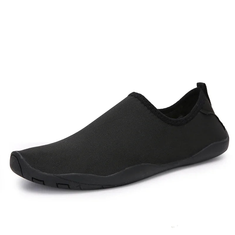 Solid Color Unisex Quick-Drying Aqua Sneakers - Children’s Swimming & Beach Water Shoes, Barefoot Shoes for Women