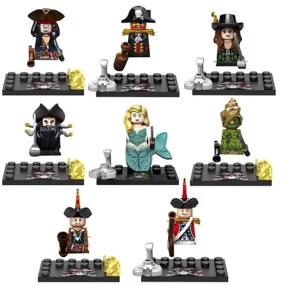WW2 Mini Military Imperial Navy Soldier Building Blocks – Caribbean Pirates Figures Bricks Educational Toys for Boys, Christmas Gift