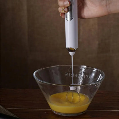 Ultimate Wireless Electric Milk Frother & Egg Beater - USB Rechargeable Handheld Coffee Blender, Milk Shaker Mixer, and Foamer