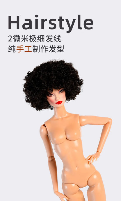 32cm Celebrity Makeup FR Supermodel Nude Doll – 1/6 BJD Movable Joints DIY Dress-Up Toy Gift