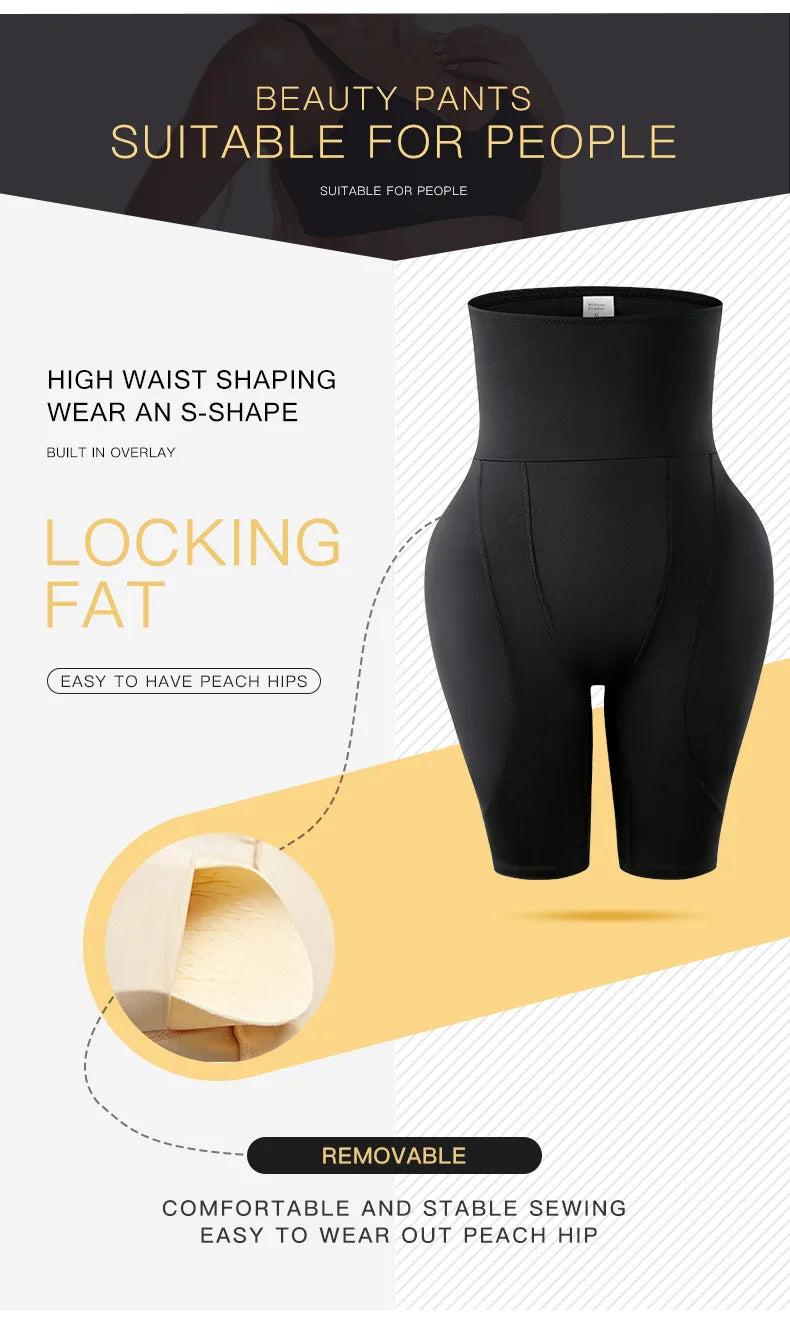 Women’s Butt Lifter Shapewear Shorts – Hip Enhancer Body Shaper with Waist & Belly Control