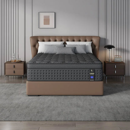 12-Inch Memory Foam Hybrid Mattress - Medium-Firm Pocket Spring Mattress in a Box for Twin, Full, Queen & King Beds