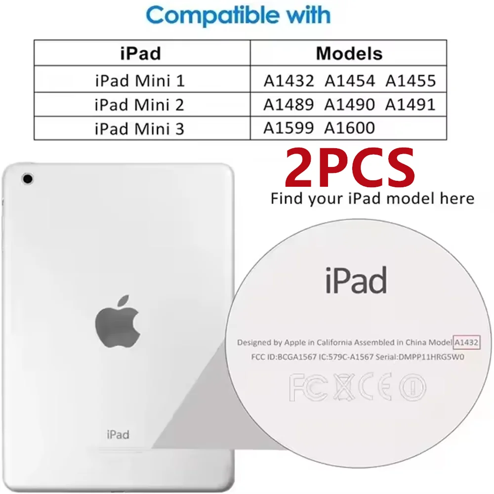 2PCS 9H Tempered Glass Screen Protector for iPad (10.2/9.7/10.5/10.9/11) Pro, Air & Mini – Anti-Scratch HD Protective Film