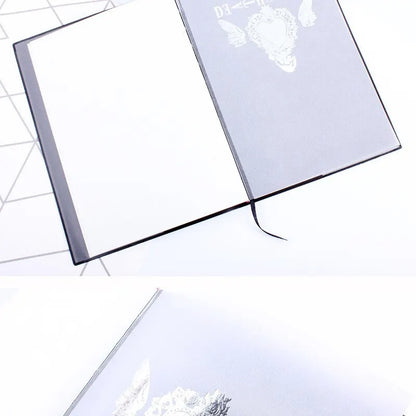 A5 Anime Notebook Set – Leather Journal, Feather Pen, Animation Art Writing Notepad with Necklace