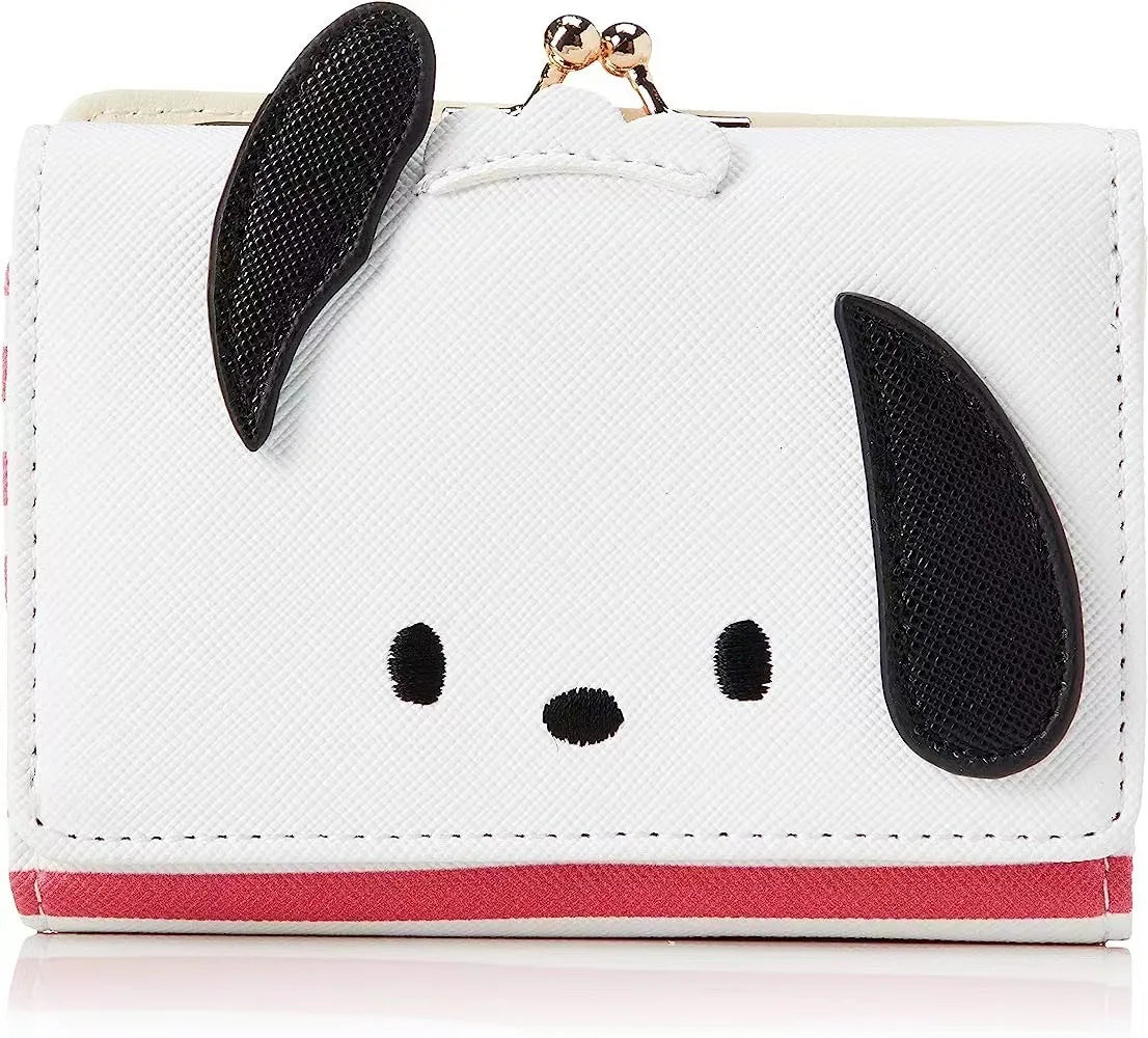 2024 Sanrio Hello Kitty and Friends PU Leather Wallet - Kawaii Cinnamoroll, My Melody, Kuromi Casual Fashion Card Bag